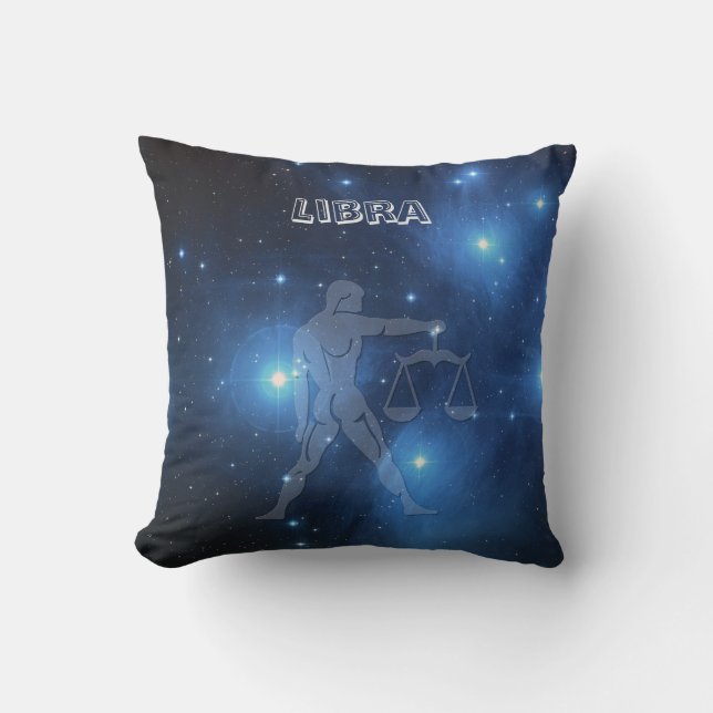 Zodiac-tecken Libra Kudde (Framsida)
