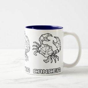 Zodiac-tecken Mugg:Cancer Två-Tonad Mugg