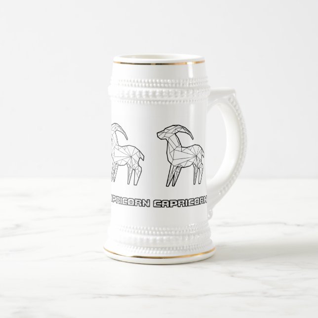 Zodiac-tecken Mugg:Capricorn Sejdel (Framsida höger)