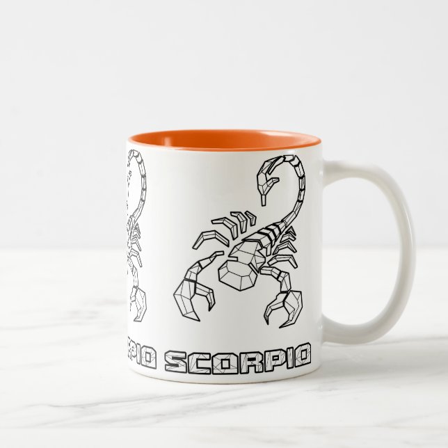 Zodiac-tecken Mugg:Scorpio Två-Tonad Mugg (Höger)
