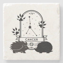 Zodiac-tecken och matchande sällskapsdjur. Cancer  Stenunderlägg