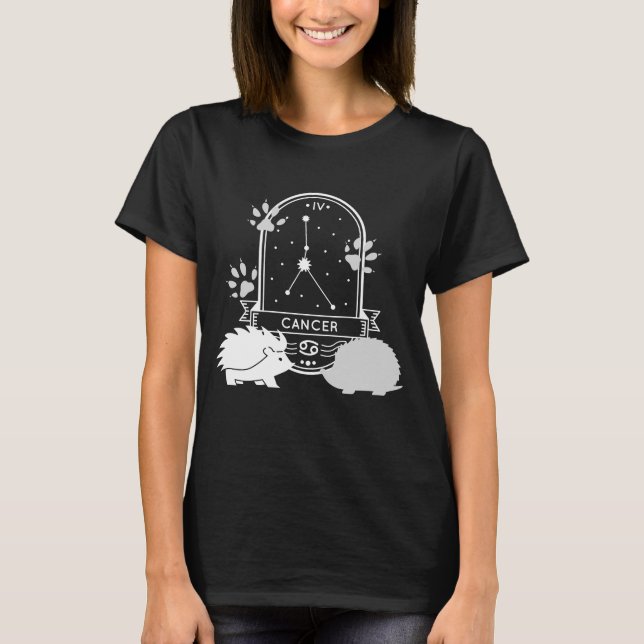 Zodiac-tecken och matchande sällskapsdjur. Cancer  T Shirt (Framsida)