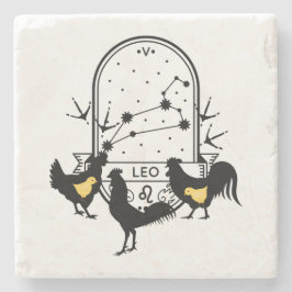 Zodiac-tecken och matchande sällskapsdjur. Leo - C Stenunderlägg