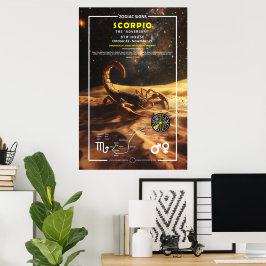 Zodiac-tecken på Scorpio Poster