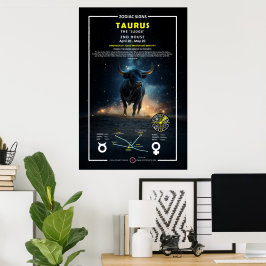 Zodiac-tecken på Taurus Poster