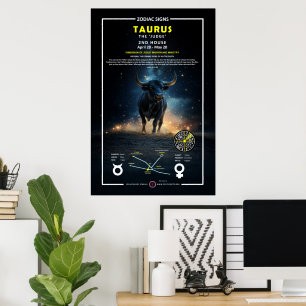 Zodiac-tecken på Taurus Poster
