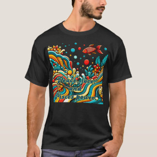 Zodiac-tecken Pisces i 60:e stil T Shirt