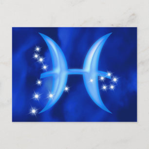 Zodiac-tecken Pisces Vykort