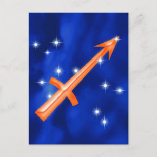 Zodiac-tecken Sagittarius Vykort