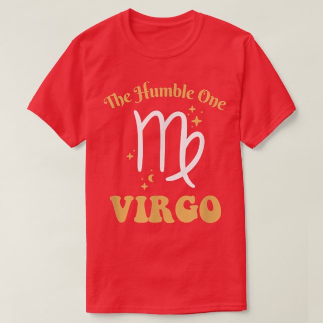 Zodiac tecken Senterparty Jungfru Brud Brudtärna T Shirt (Design framsida)