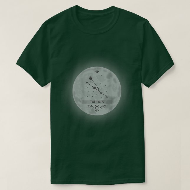 Zodiac-tecken Taurus 2600 T Shirt (Design framsida)