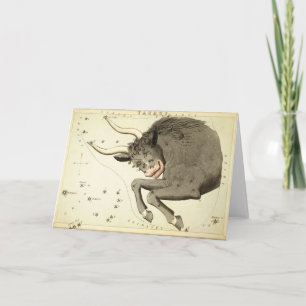 Zodiac-tecken: Taurus-hälsningskort Kort
