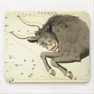 Zodiac-tecken: Taurus mousepad Musmatta
