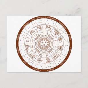 Zodiac-tecken Vykort