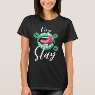 Zodiac-tecknet Våg Slay Graphic for Girls Women T Shirt