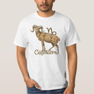 Zodiac undertecknar Capricornsymbol T Shirt