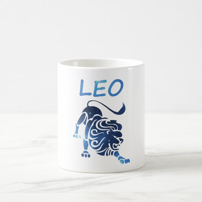 Zodiac undertecknar Leo Kaffemugg (Center)
