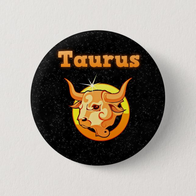 Zodiac undertecknar Oxen Knapp (Framsida)