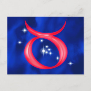 Zodiac undertecknar Oxen Vykort