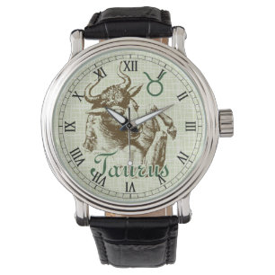 Zodiac undertecknar Oxensymbol Armbandsur