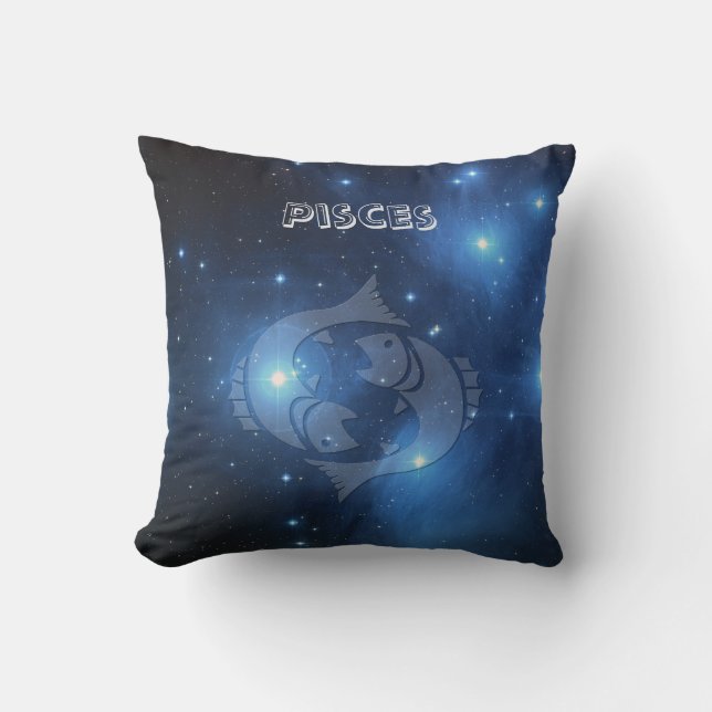 Zodiac undertecknar Pisces Kudde (Framsida)