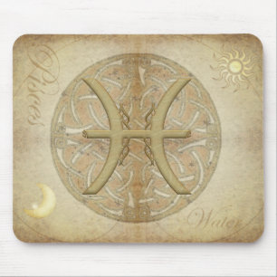 Zodiac undertecknar Pisces Mousepad Musmatta