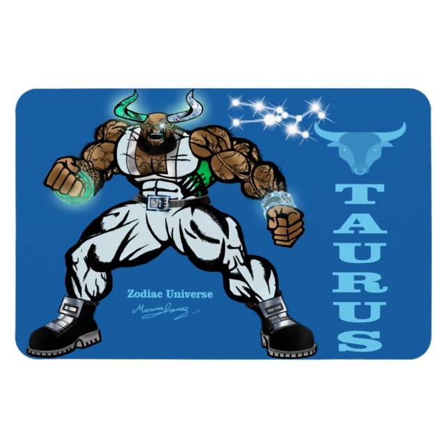 Zodiac Universe - 4 x 6 Taurus Magnet (Horisontell)