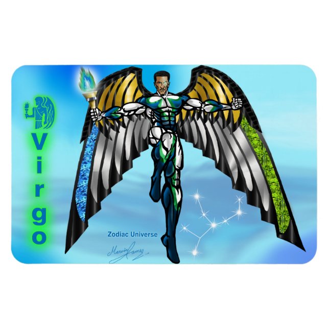 Zodiac Universe - 4 x 6 Våg Magnet. Magnet (Horisontell)