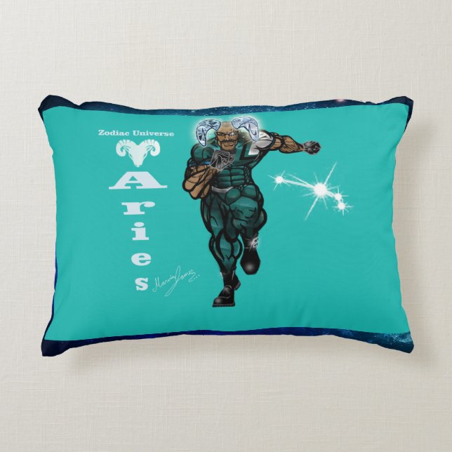 Zodiac Universe Aries accent Pillow Prydnadskudde (Framsidan)