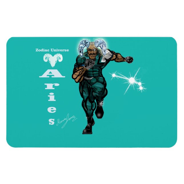 Zodiac Universe - Aries Magnet (Horisontell)