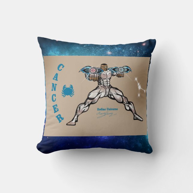 Zodiac Universe Cancer Dekorativ kudde (Framsida)