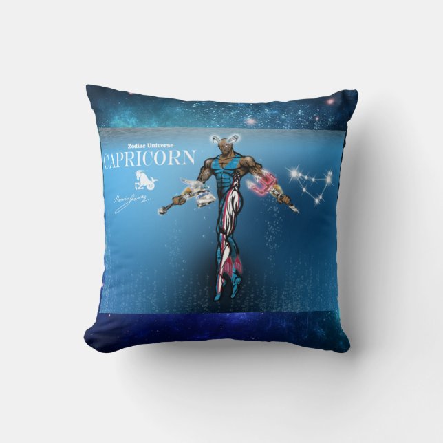 Zodiac Universe-Capricorn Dekorativ kudde (Framsida)