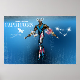 Zodiac Universe - Capricorn Poster