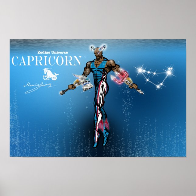 Zodiac Universe - Capricorn Poster (Framsidan)