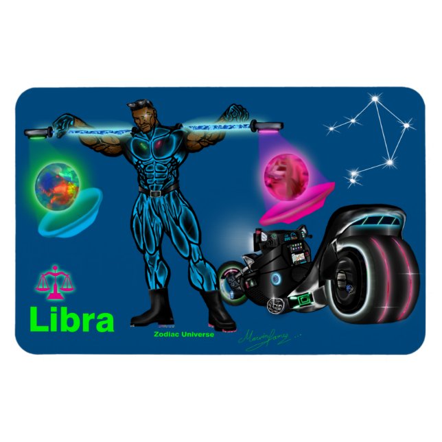 Zodiac Universe - Libra Magnet (Horisontell)