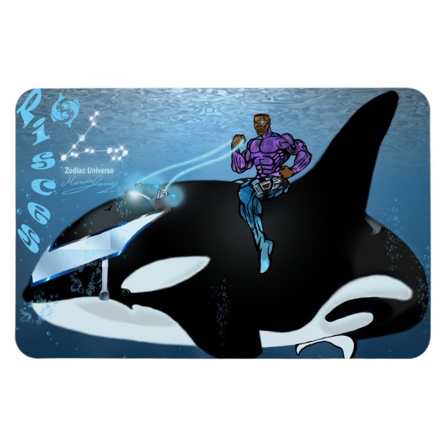 Zodiac Universe - Pisces Magnet (Horisontell)