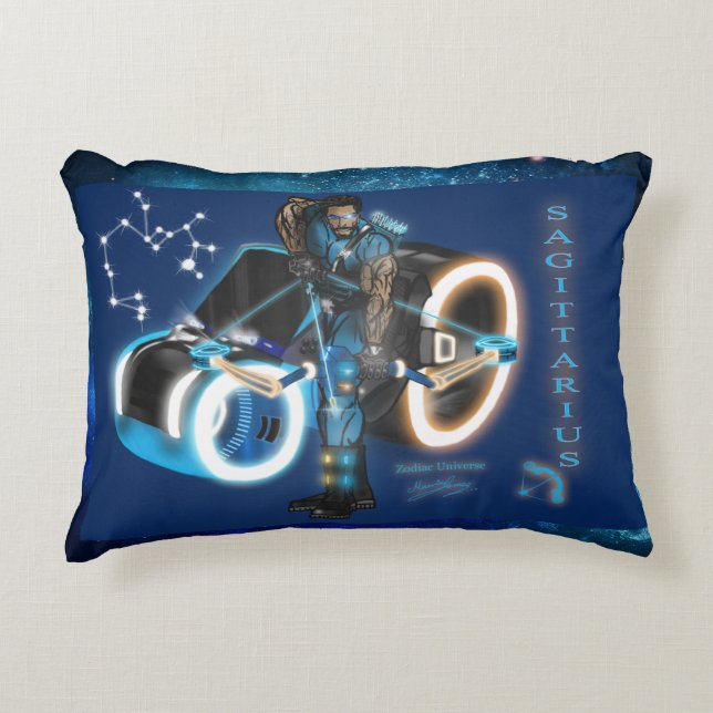 Zodiac Universe-Sagittarius accent Pillow Prydnadskudde (Framsidan)