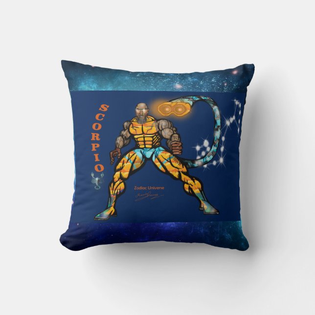 Zodiac Universe-Scorpio Dekorativ kudde (Framsida)