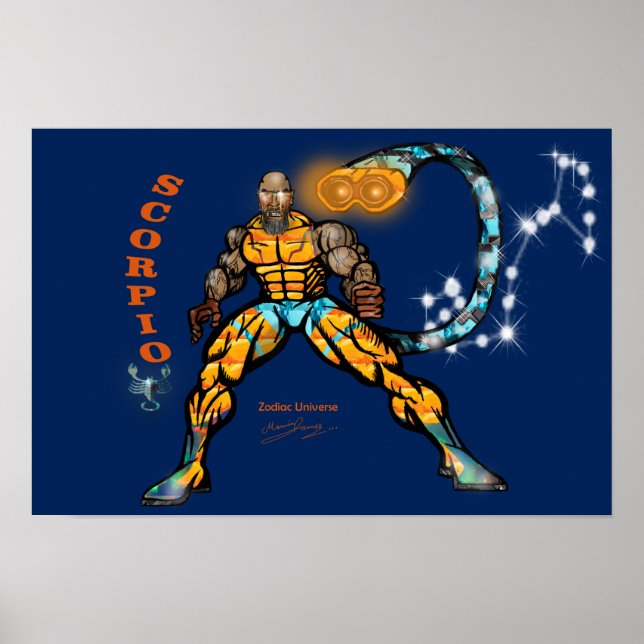 Zodiac Universe - Scorpio Poster (Framsidan)