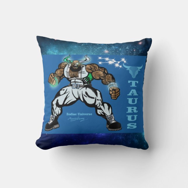 Zodiac Universe-Taurus Dekorativ kudde (Framsida)