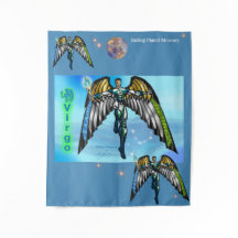 Zodiac Universe -Virgo-Fest Banner Vävt Tyg