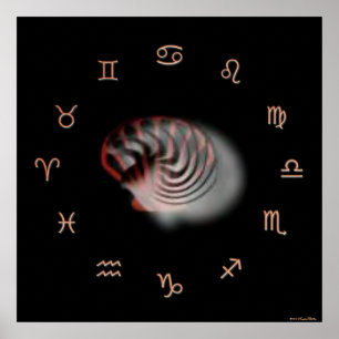 Zodiac-utskrift Poster