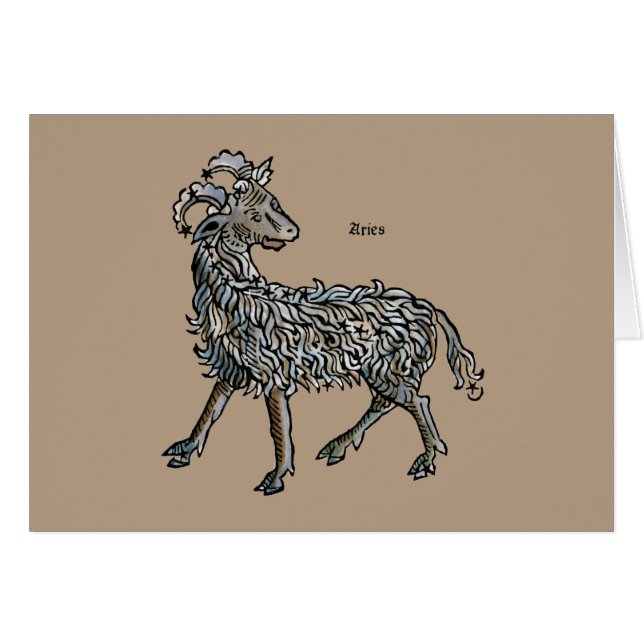 Zodiac: Vädur 1482 OBS Kort (Framsidan Horizontal)