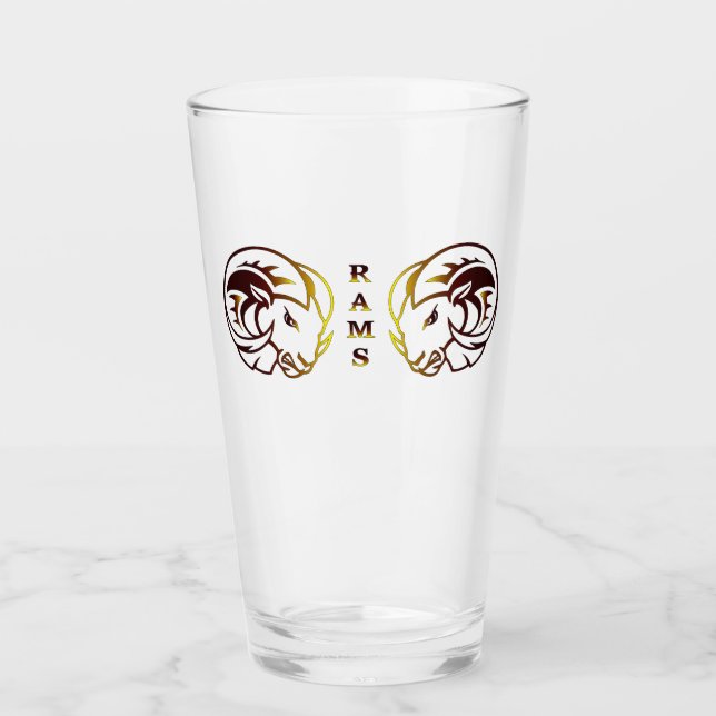 Zodiac Väduren Dricksvaror Glaskopp (Framsida)