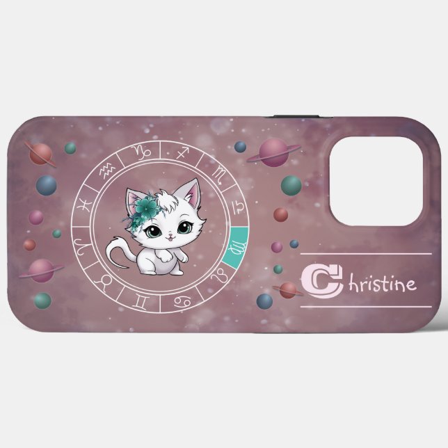 Zodiac Våg Cute Wheel Planet Astrology (Baksida (horisontell))