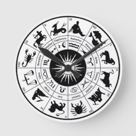 Zodiac-väggklocka Rund Klocka