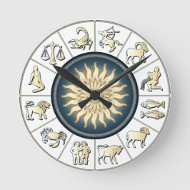 Zodiac-väggklocka Rund Klocka