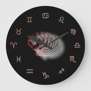 Zodiac-väggslås Stor Klocka