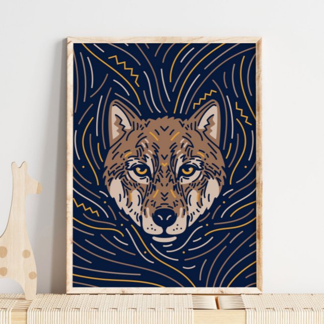 Zodiac Varg Animal Print | Skriv ut Varg Poster (Skapare uppladdad)