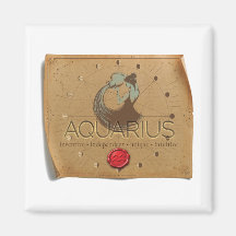 ZODIAC - Vattumannen - Magnet